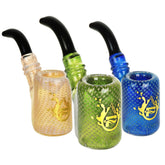 Pulsar Bubble Matrix Sherlock Pipe - 3.75" / Colors Vary - Discreet Smoker